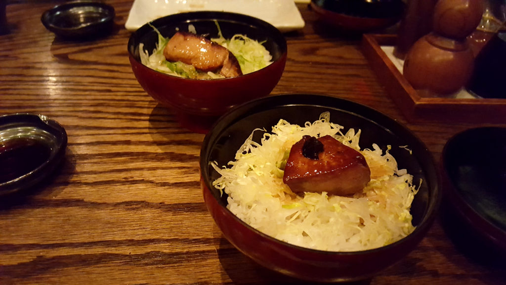 L'atelier de Joel robuchon signature dishes Foie Gras
Foie Stuffed Quail
Le Saint Jacques Sea Scallop